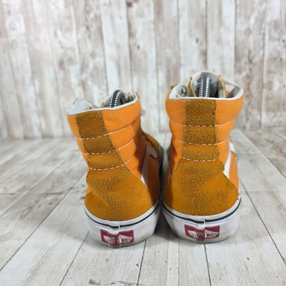 Vans Sk8 Hi Orange‎ Suede High Top Sneakers Women's 9.5